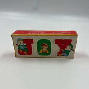 Vintage Avon Joyous Message Candles Open Box